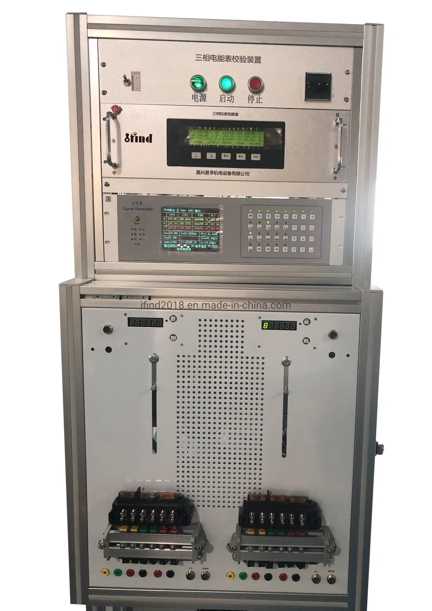 Bancada de Teste Elétrico de potência trifásico de contadores de energia de referência Multifunção Instrumento de Teste
