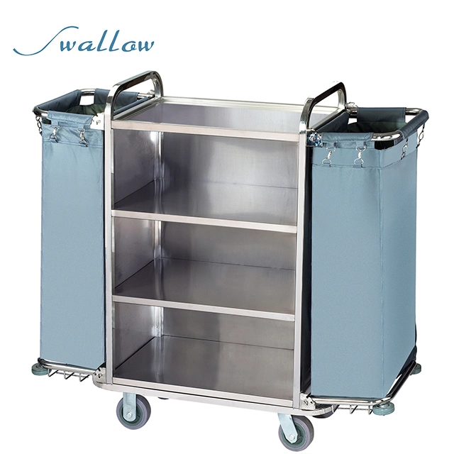 Plastic Linen Janitorial Housekeeping Trolley