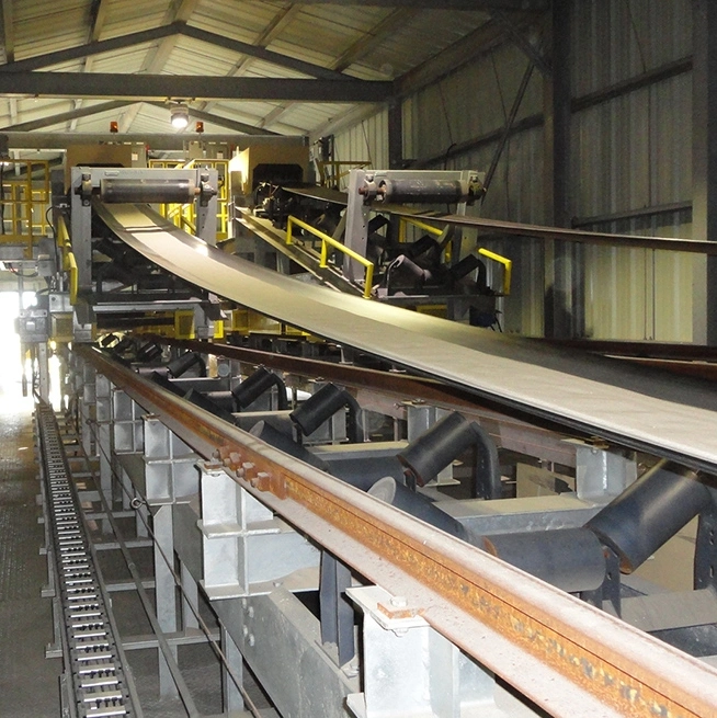 Industrial Overland Fixed Rubber Conveyor Belt System for Coal Mining