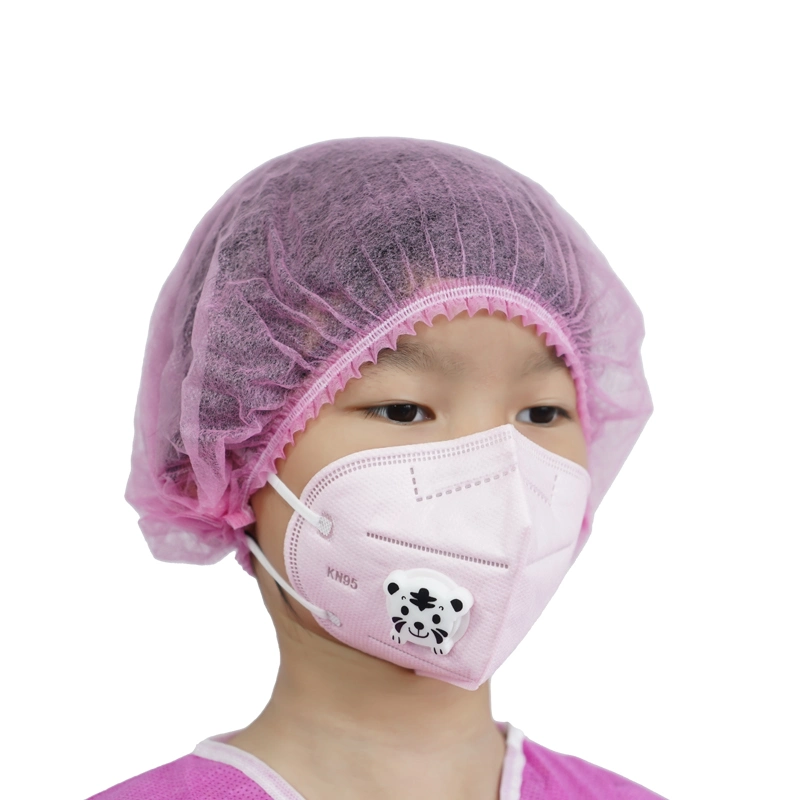 Comfortable and Beautiful 3D Folding Design Disposable KN95 Mask for Kids with Printed Color and Valve