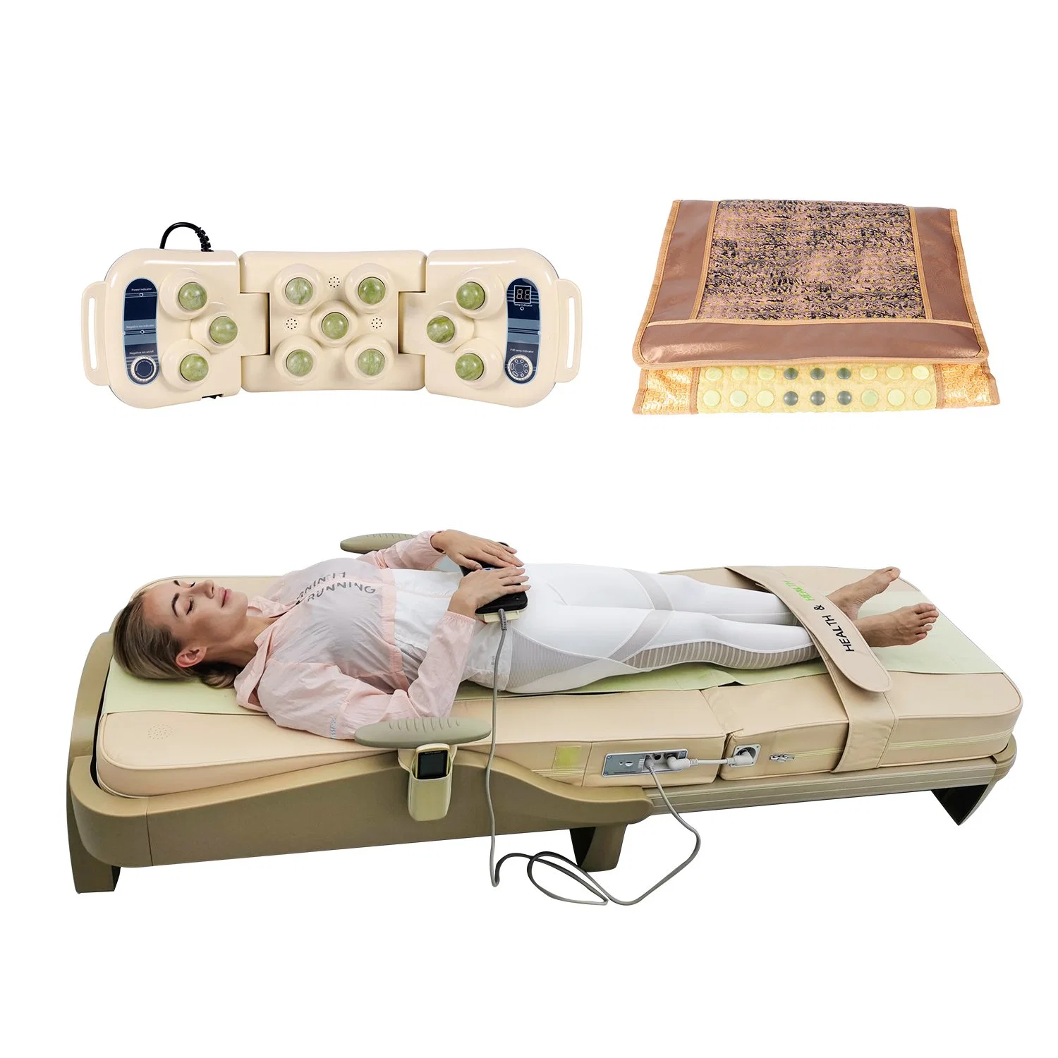 Kangyijian Back massage Bed 11 ball projecteur Jade