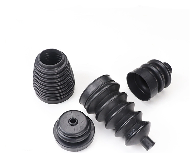 NBR FKM Nr EPDM Silicone Rubber Inflatable Expansion Joint Dust Boots Rubber Bellows Custom Rubber Bellows Rubber Parts