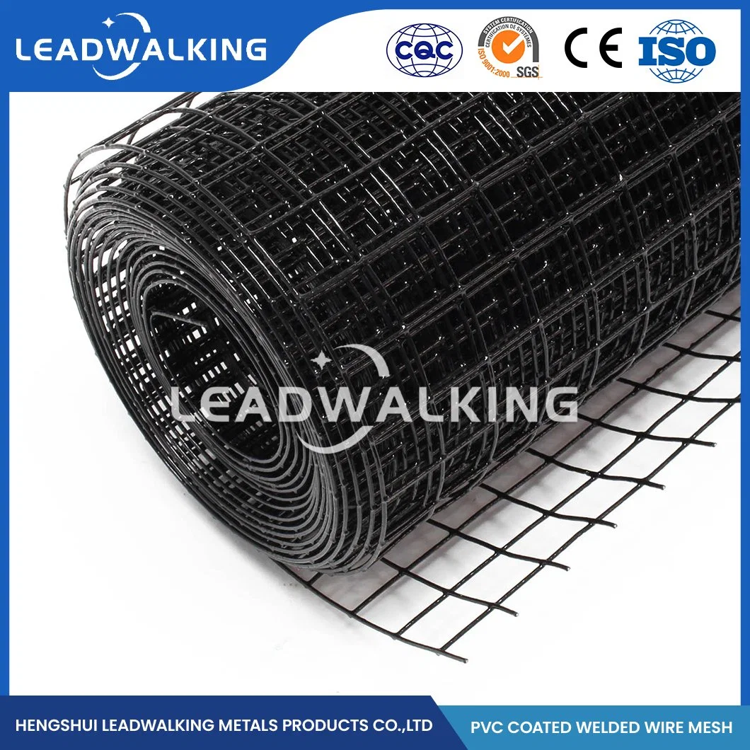 Leadwalking PVC recubierta soldada malla Fabricantes ODM personalizado 2X2 soldado Malla de alambre malla de alambre soldada de China con revestimiento de plástico para Jaula de animales