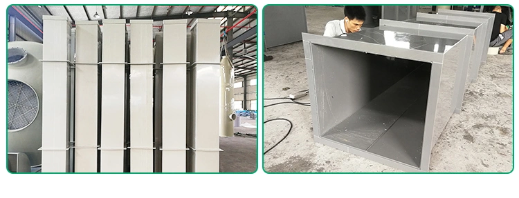 Ventilation Ducting System Large Diameter PP Plastic Rectangular Air Duct