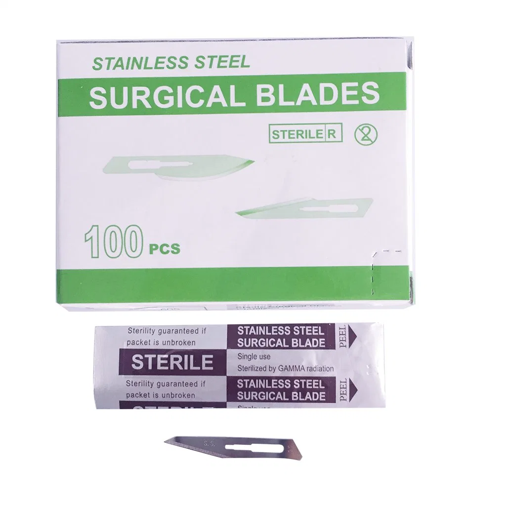 CE Marked Medical Sterile Disposable Carbon Steel Surgical Blade