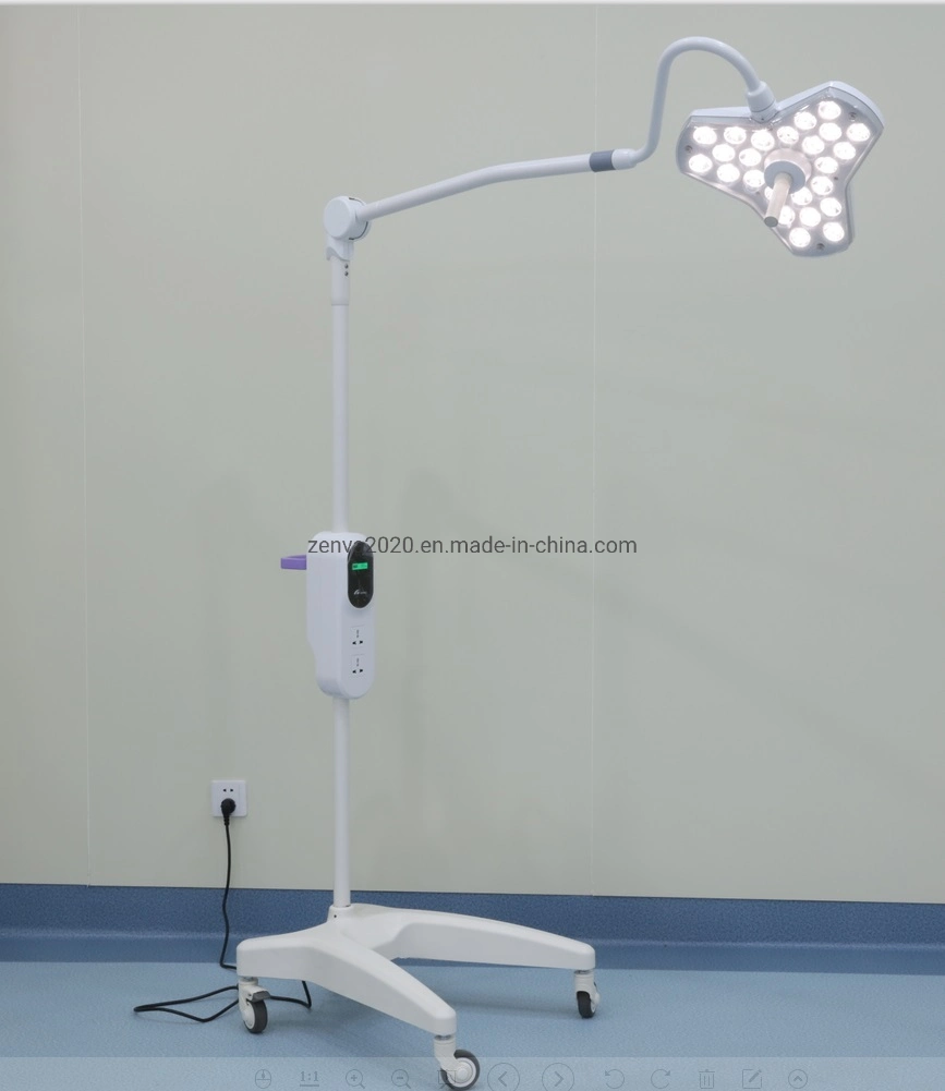 Veterinäruntersuchungsinstrument Chirurgische LED-Leuchte mit Rädern