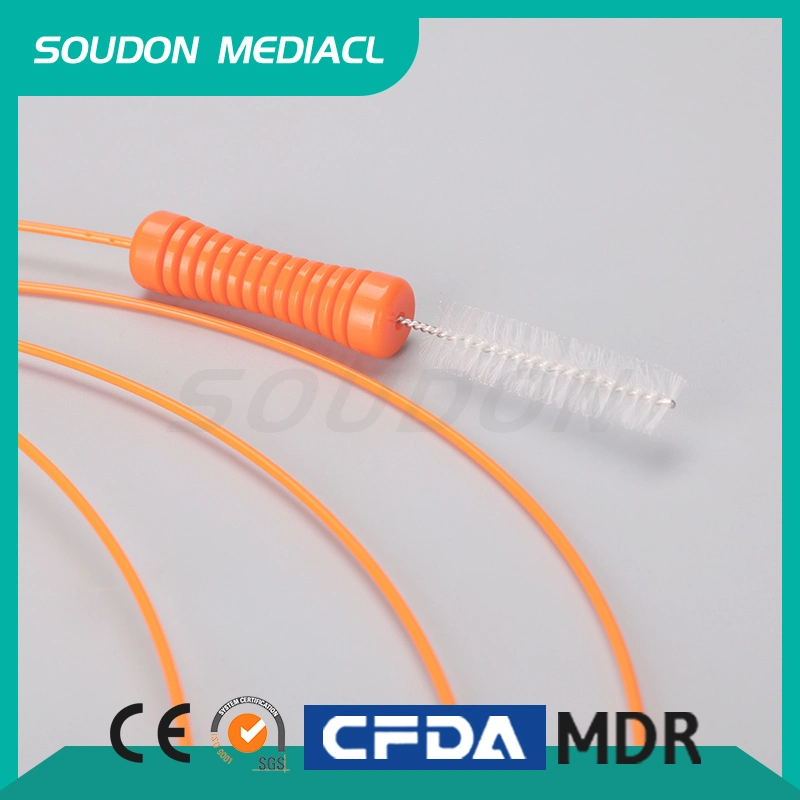 Disposable Endoscopic Cleaning Brush Made of Stainless Steel Wire and Nylon Bristles with CE FDA ISO