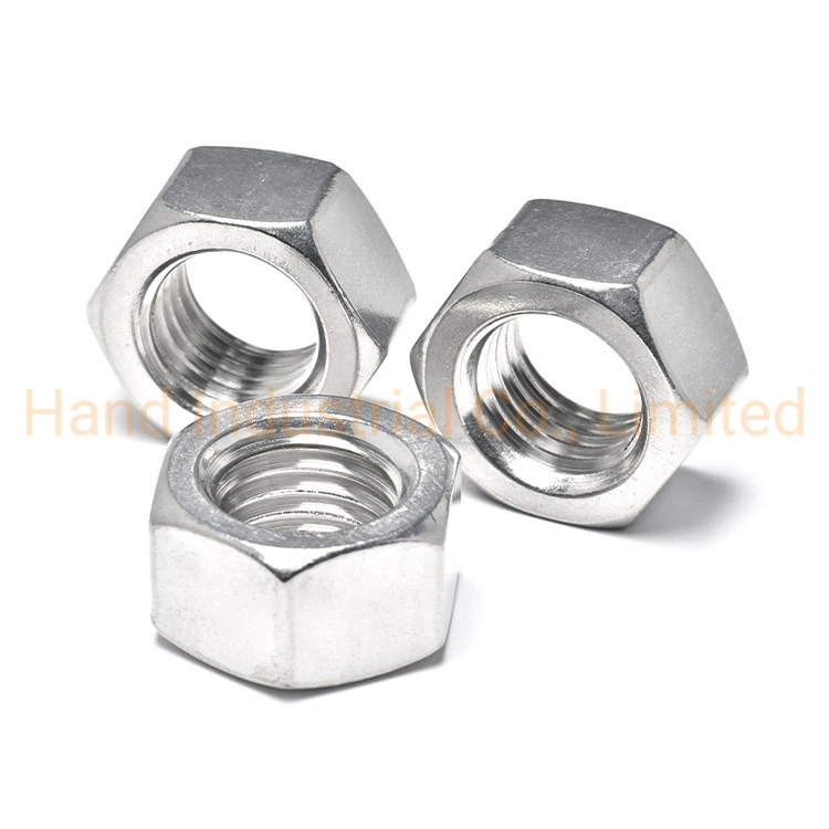 18-8 Stainless Steel DIN934 High quality/High cost performance  SS304 M5 M6 M8 Heavy Hex Nut