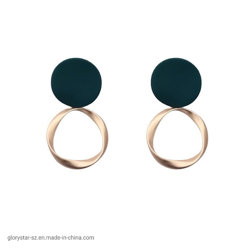 2022 Accessoires de Mode de bijoux en métal de tendance Déclaration Matte femmes Earrings