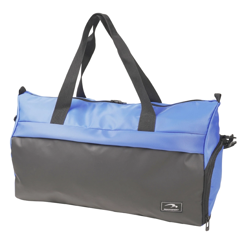 Large Unisex Fashion Gym Sports Fitness OEM Customized Logo Polyester Popular Traveling Shoes Luggage Duffel Bag