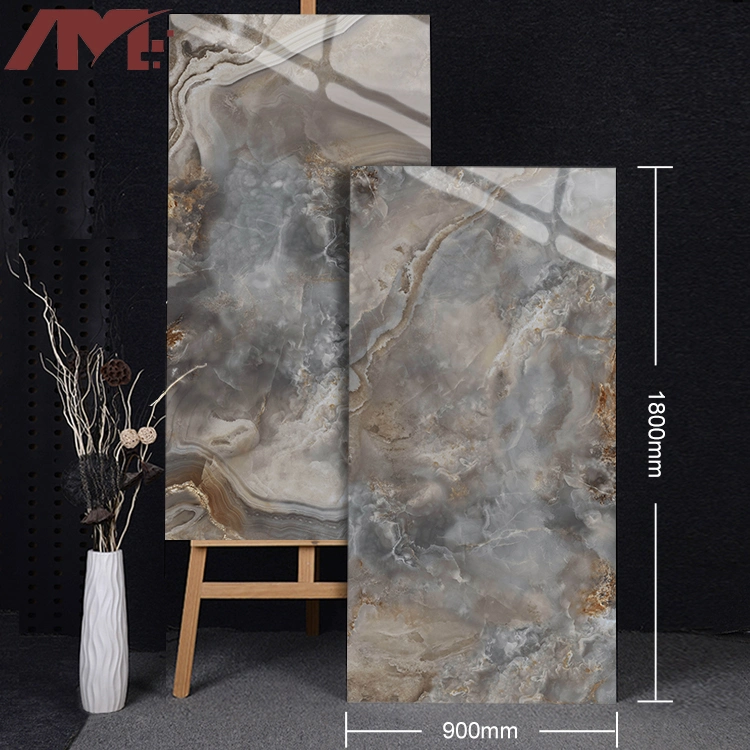 China Full Polished Porcelain Floor Tiles Big Slabs Sintered Stone 900mm*1800mm