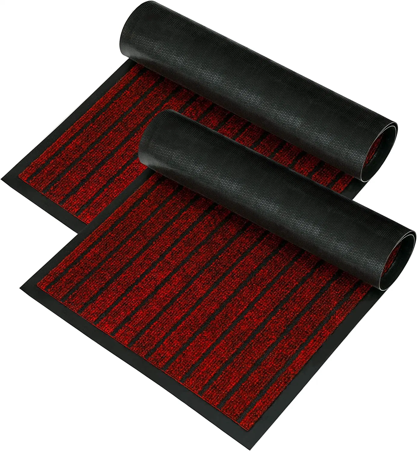 Heavy Duty Ribbed Front Door Mat Wear Resistant Floor Carpet