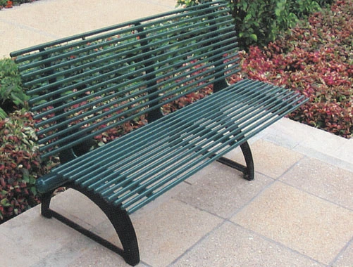 Iron Park Bench Outdoor Bench Seat Stainless Steel Park Furniture