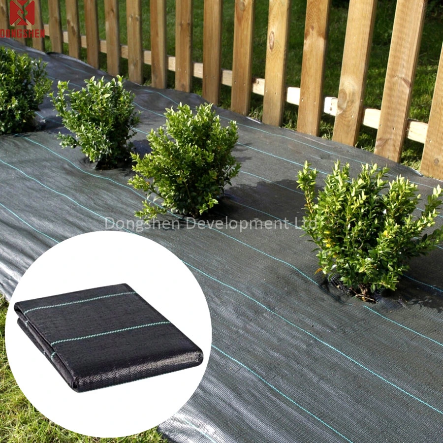 Agriculture Landscape Woven Weed Barrier Mat HDPE Ground Cover Grass Control Weedmat
