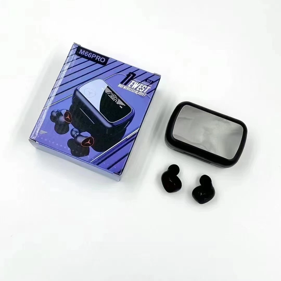 Mini Wireless Earbuds Bluetooth in Ear Light-Weight Headphones Built-in Microphone Waterproof Immersive Premium Sound Long Distance Connection Headset M66PRO