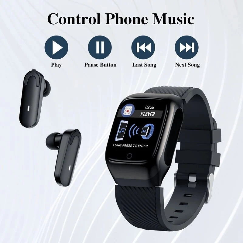 s300 2 en 1 Smart Watch Headset, pulsera con auriculares inalámbricos