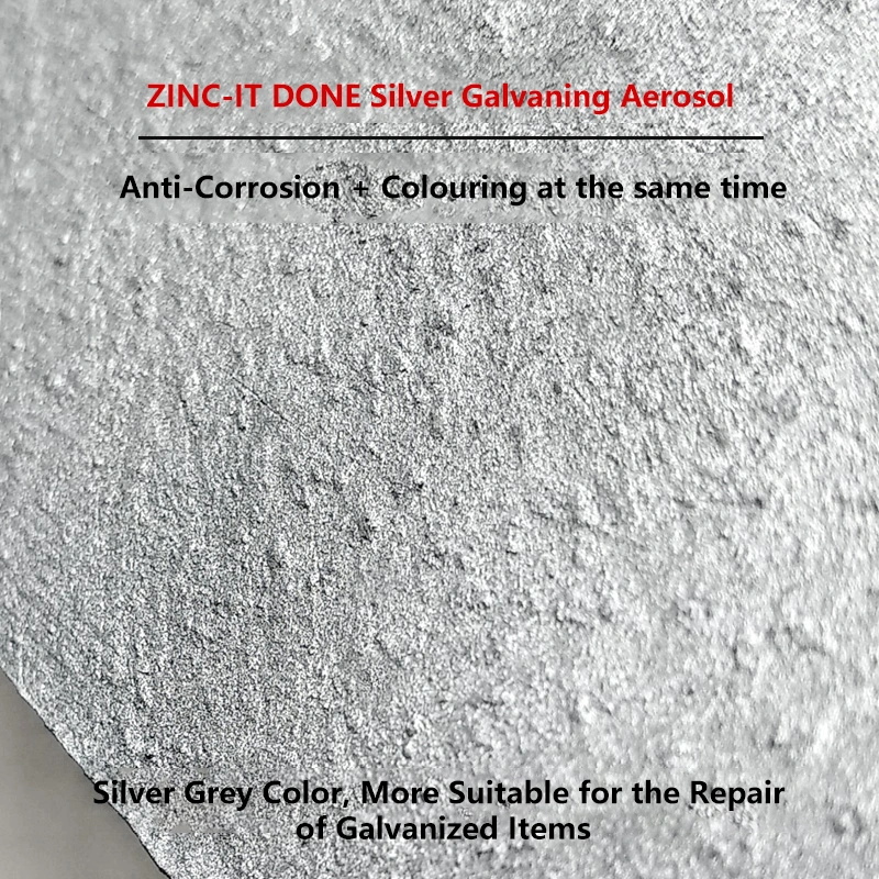 El Zinc hecho Aerosol de plata La Plata la galvanización de recubrimiento de zinc metal Pintura Pintura