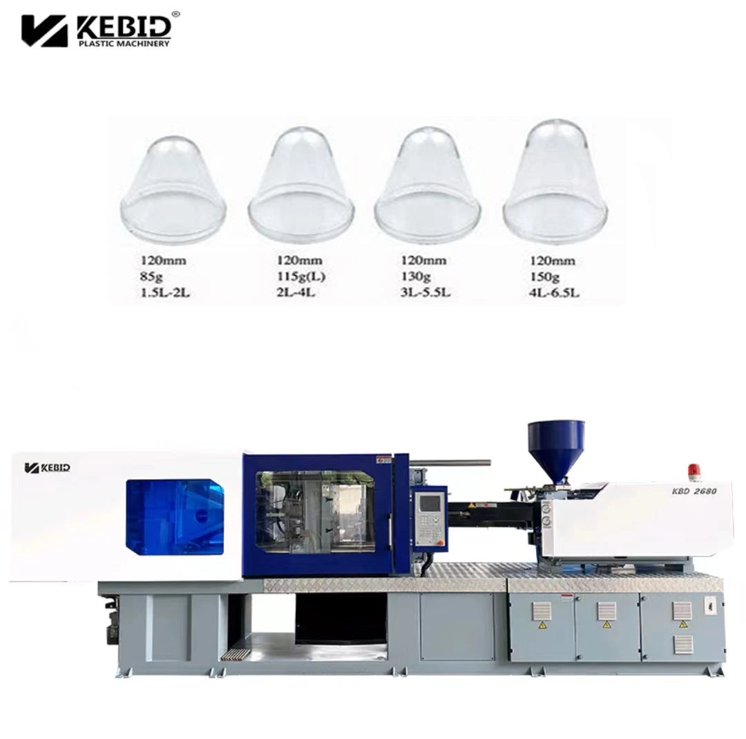 Pré-forma Kebida Brand Hot Sale de alta qualidade de 268 toneladas Kbd2680 Pet Frasco de embrião fazendo injeção Molding Machine