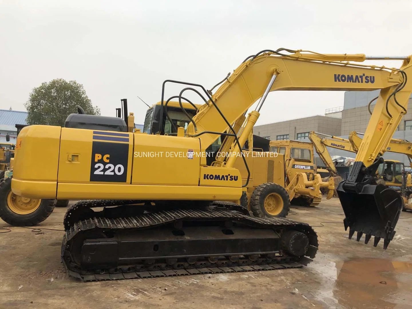 22t Japón utiliza originales Komatsu PC220-7 excavadora de cadenas, de tamaño mediano Komatsu PC220 Excavadora PC200