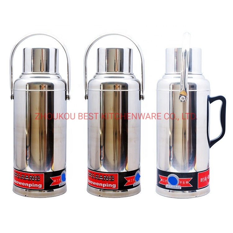 1L 1.8L 2L 3.2lglass Refill Silver Hot Cold Tea Coffee Water Vacuum Flasks Stainless Steel