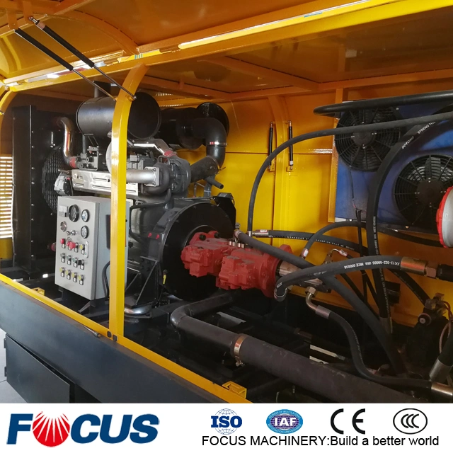 80m3/H Trailer Pump Concrete with Rubber Hose Sale