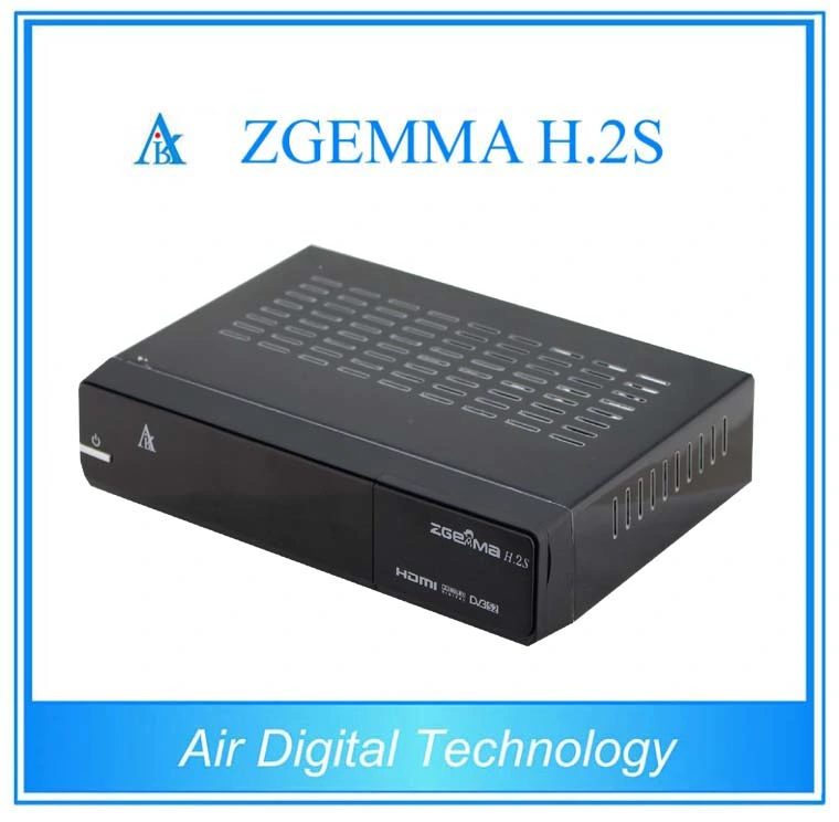 Zgemma H. 2s Multimedia Linux Set-Top Box with Dual DVB-S2 Tuner, Support 1080P, Smartcard Reader, USB PVR, and Epg Support