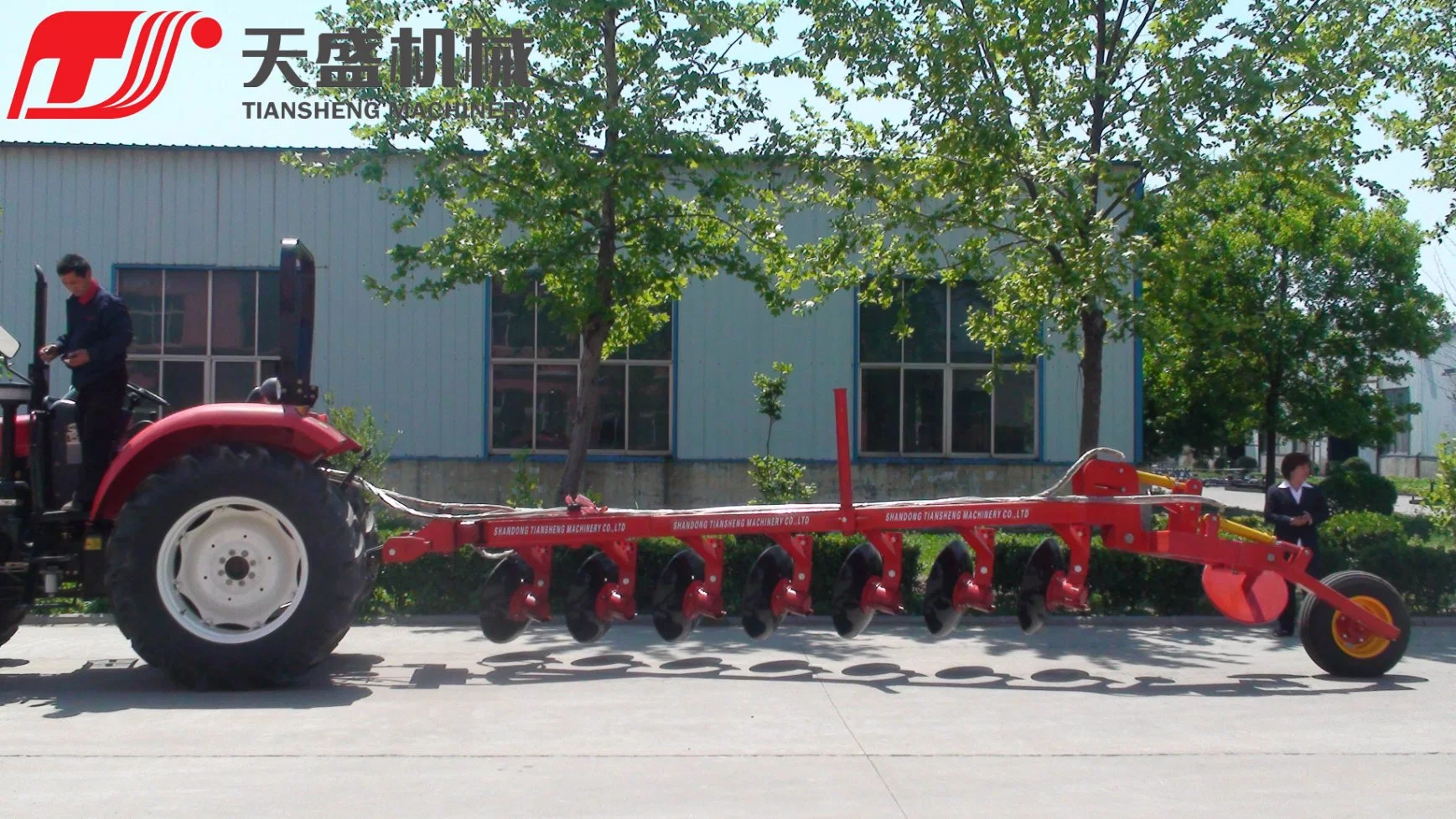 Agricultural Machinery Tractor Three Point Mounted 7seven Blades Semi-Mounted Hydraulic Lifting Disc Plow Plough