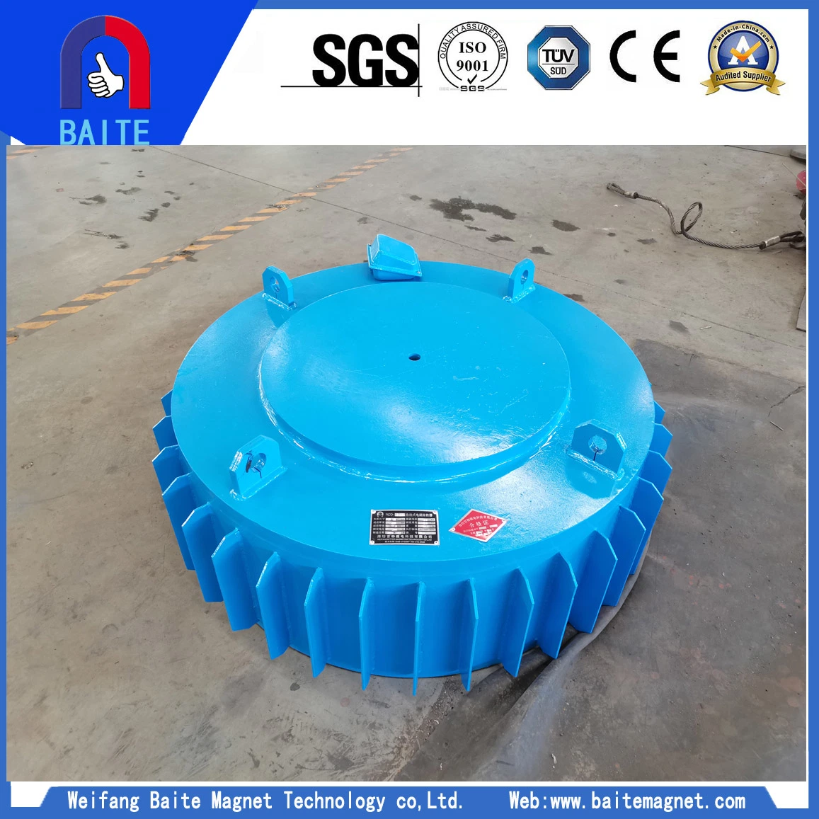 Dry Electromagnetic Ore Separators Suppliers Power Plant Suspended Electric Magnet Separator Industrial Machine