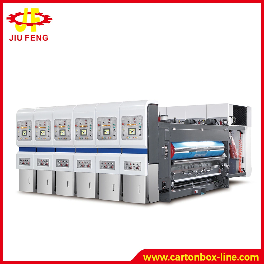 High Graphic 6 Color Flexo Printer UV Dryer Die Cutter Hidelpack Corrugated Board Converting Machine Carton Printing Machinery