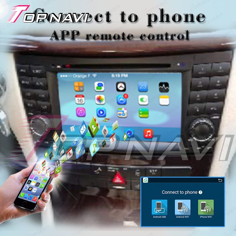 Doppel-DIN-Kopf-Einheit Auto-Audio-System Auto-Video-Player Für Benz E-W211 2002-2008 Android Car Navigation System