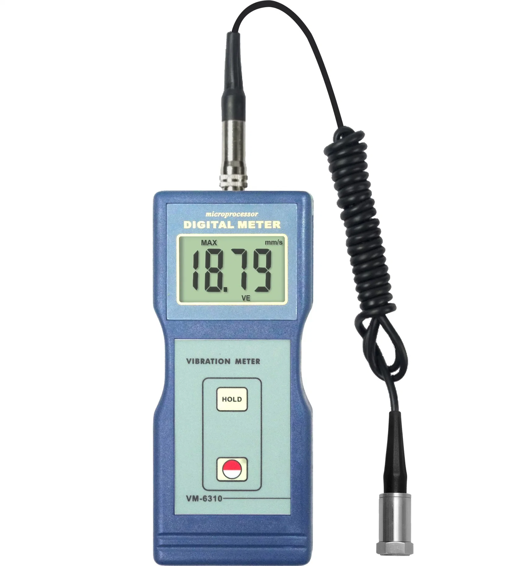 Vm-6320 Medidor de vibraciones Vibrometer digital de datos de medidor Tester medidor con la velocidad de 0,01 a 199.9mm/s (VM-6310)