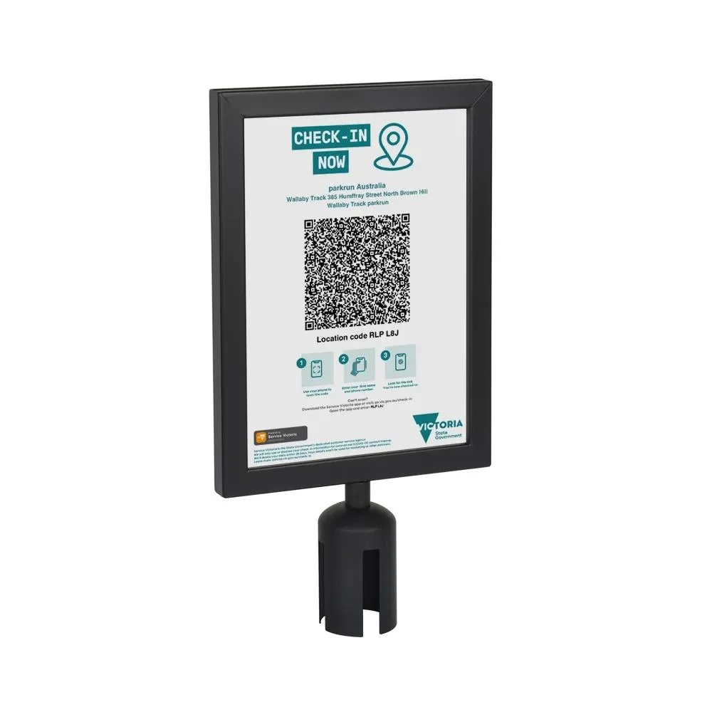 Custom A4 Acrylic Sign Holder Product Display Stand Acrylic Display Frame