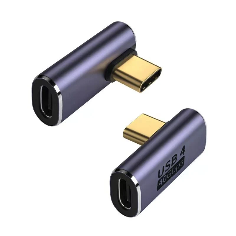 Адаптер USB 4 OTG 40 гбит/с PD 240 Вт USB C 90 Угол