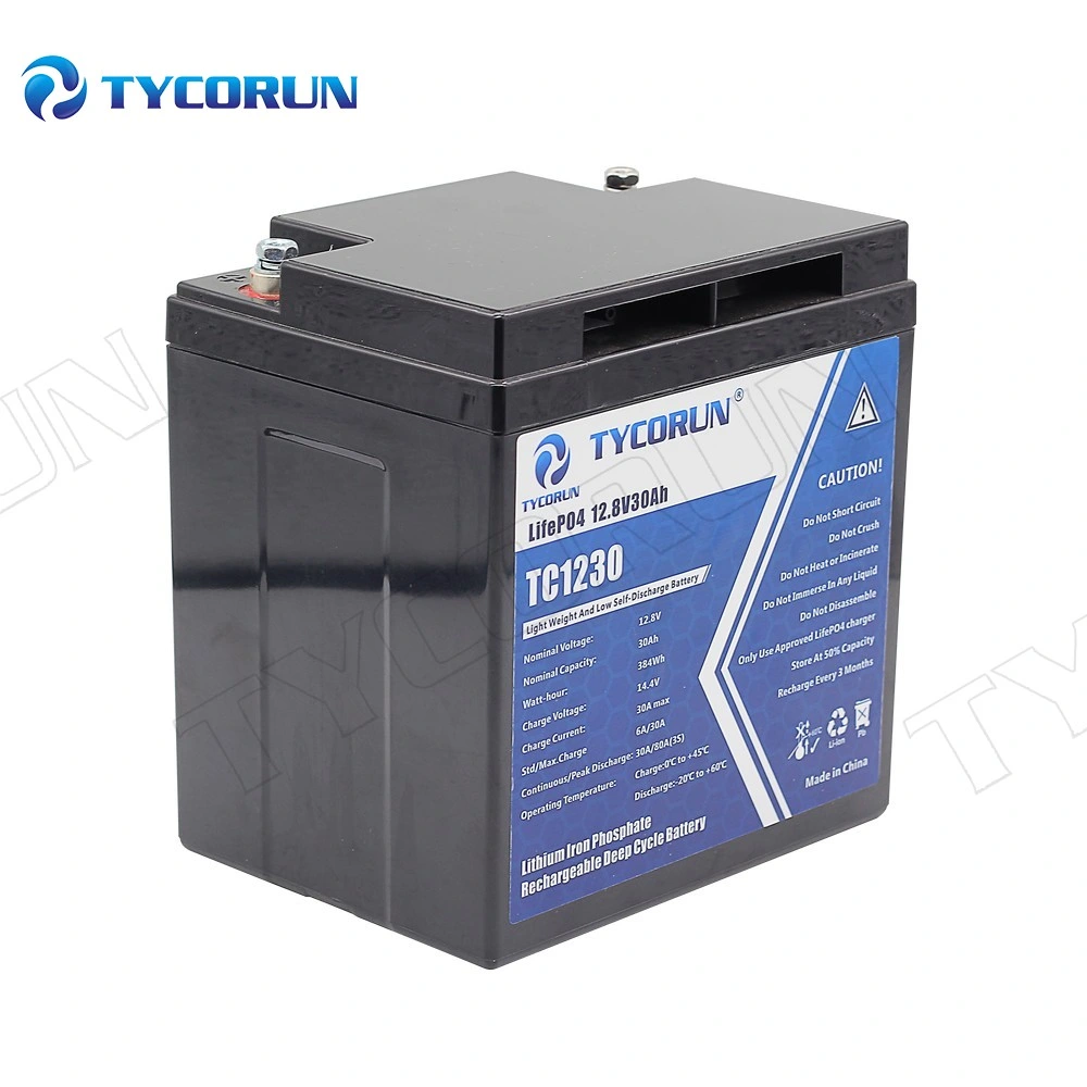 Tycorun LiFePO4 Lithium Battery for UPS Deep Cycle Battery Pack 12V 30ah for Electric Bike Electric Vehicle