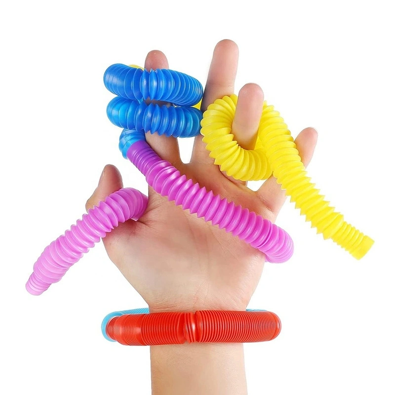 Juguetes divertidos estrés sensorial DIY sensorial Fidget Pop Tubes