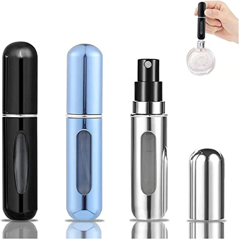Portable Perfume Spray Bottle Atomizer Perfume Bottles 5ml Travel Size Refill Pump Case