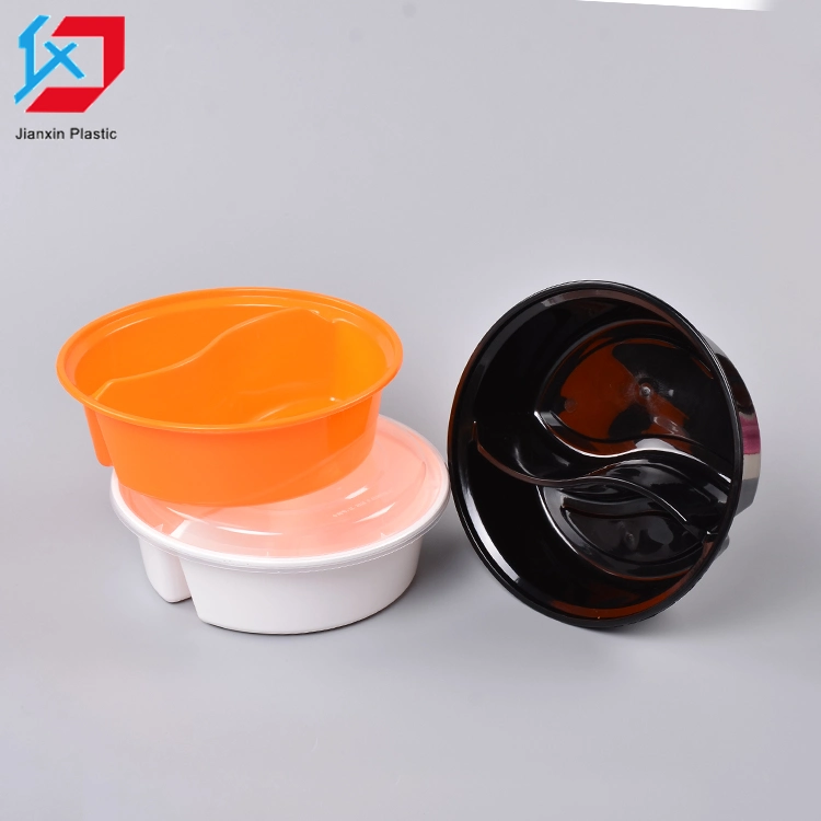 2 Compartment Round Bowl with Lid