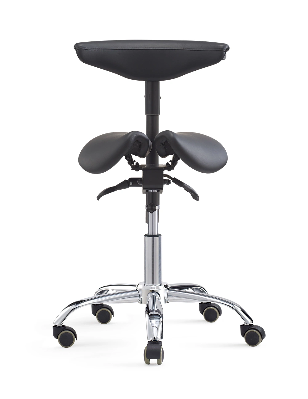 Foshan Hot Sell Split Saddle Stool Dental Assistant Medical Chair with Adjustable Armrest