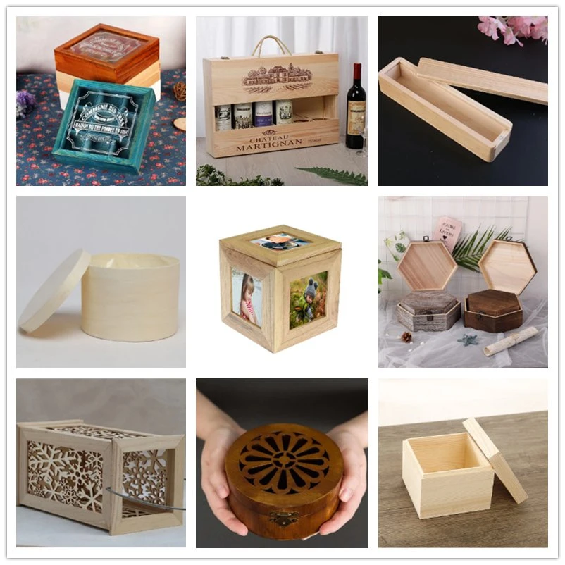 Factory Price Eco-Friendly Custom Wooden/Wood Gift Box for Jewelry/Sundries/Ring/Tea Bag/Wine Storage/Display/Packing/Packaging