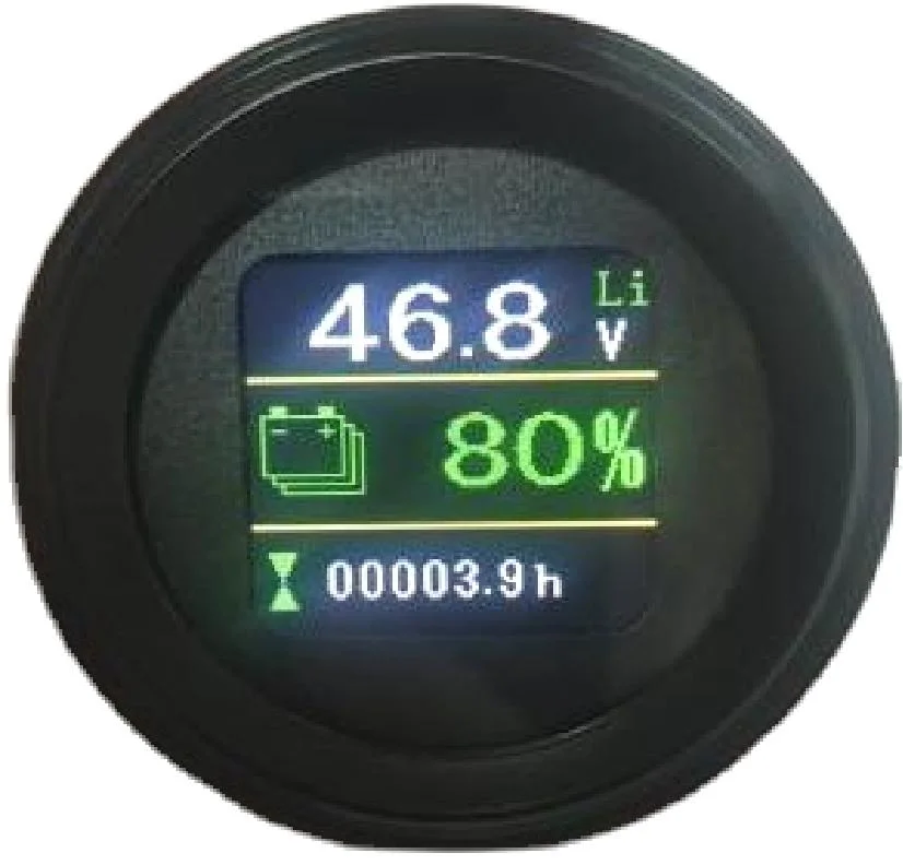 LED Wide Viewing Angle Green Electrical Battery Energy Meter Spi-840