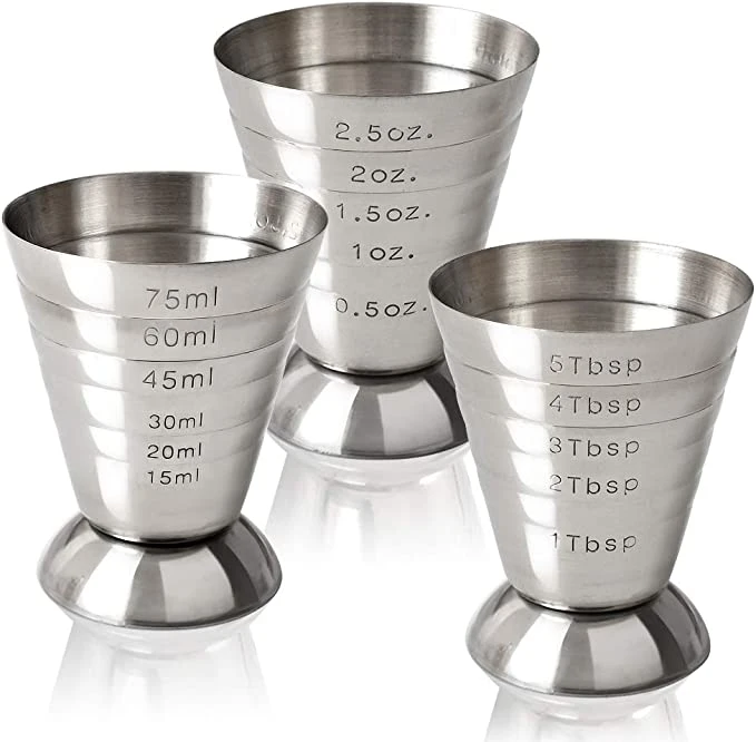 Cocktail Measuring 304 Stainless Steel Cup Bar Jigger Bar Tool