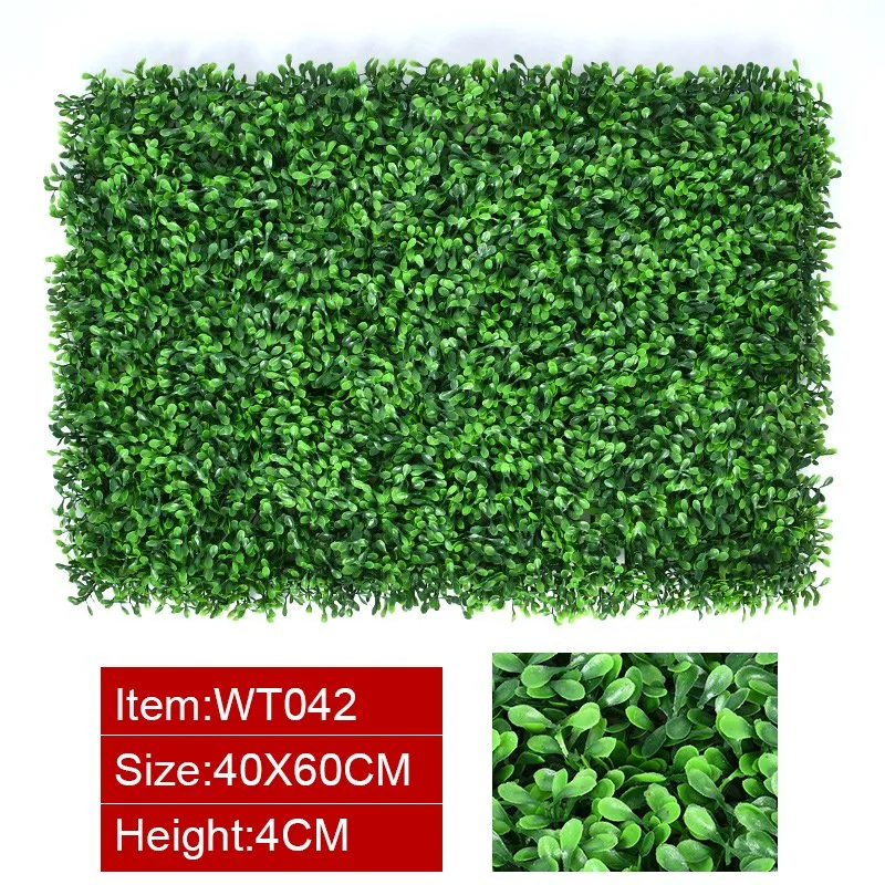 40*60cm Various Decorative Green Carpet 1m*1m Artificial Plant Grass Wall for Sale