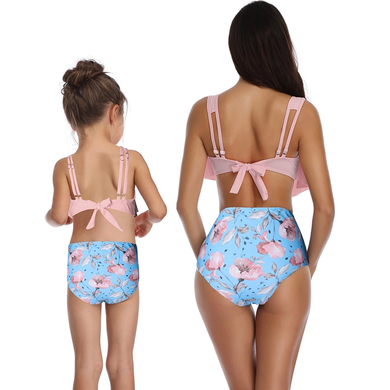 Customized Two Pieces Swimsuit Parent-Child Bathing Suit Family Swimwear