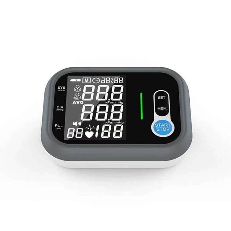Novo monitor de braçadeira de pressão arterial elevada Pa precisa monitorar Medical Display LCD Digital Dispositivo de PA de pulso