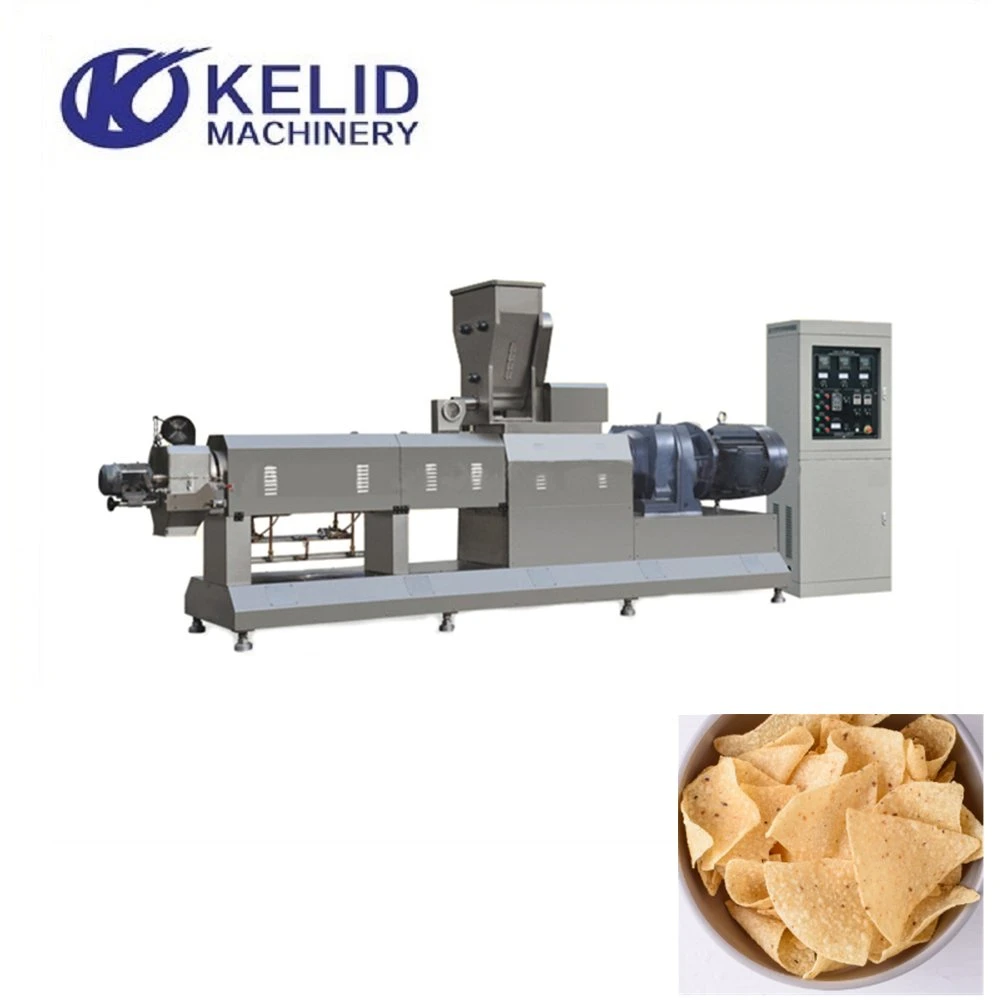 Industrial Commercial Twin Screw Puffed Snack Food Processing Line