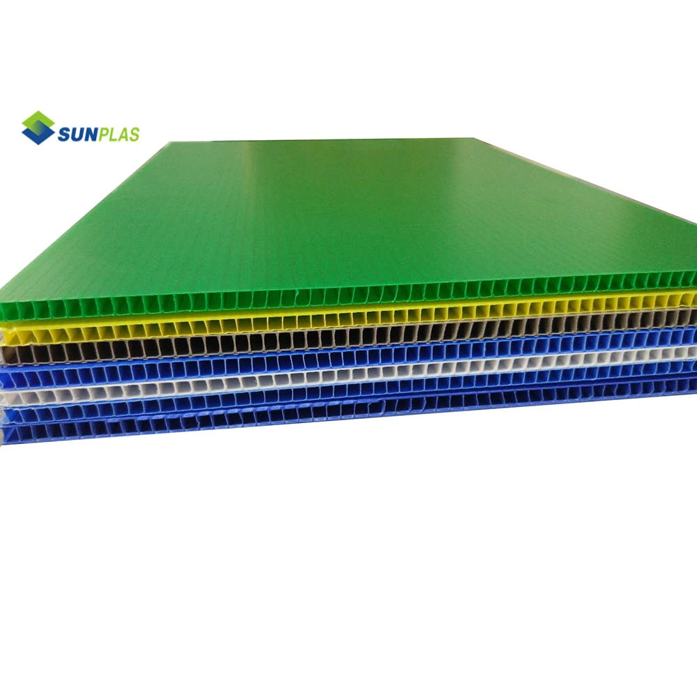 Wholesale/Supplier 12mm Custom Color Honeycomb Board PP Hollow Corrugated Plastic Sheet