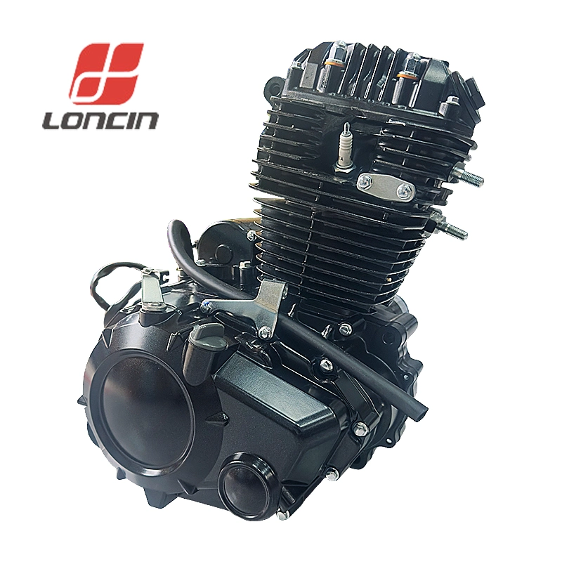 Vente chaude de pièces détachées pour moto avec moteur Loncin 250cc à 4 temps, 6 vitesses, démarrage au kick et électrique.