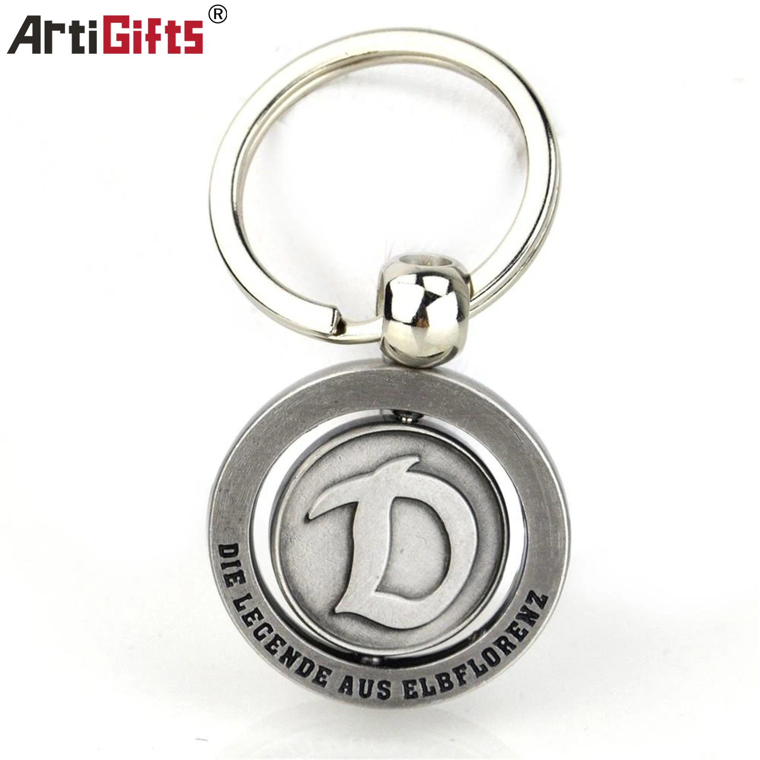 Wholesale/Supplier Custom High quality/High cost performance  Retro Metal Key Chain Key Ring