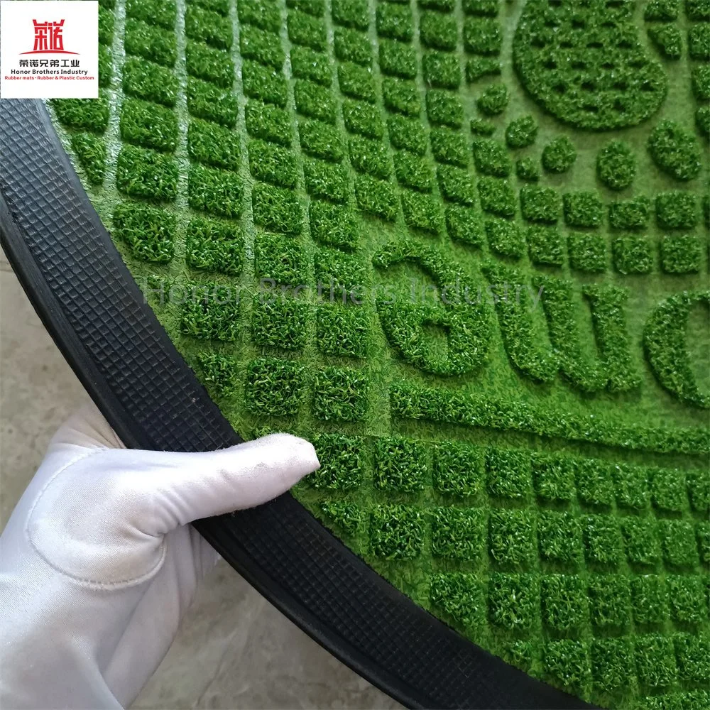 Custom Thickened Rubber Floor Mats, Antibacterial Disinfection Floor Mats, Doormat, Green