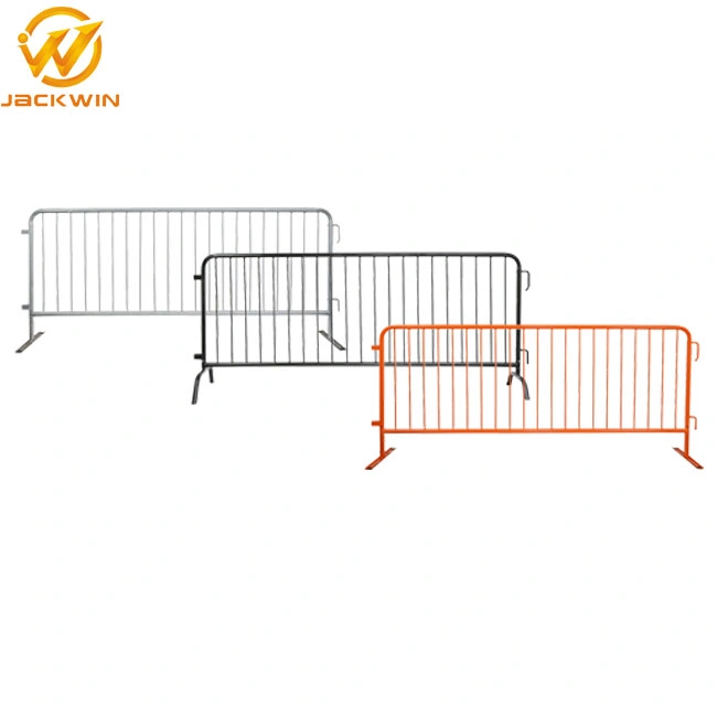 Highway Safety Barrier Galvanized Steel Crowd Control Barrier Removable Temporary Customized Barrier Fence